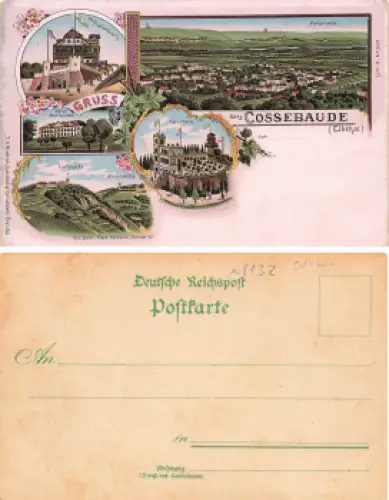 Cossebaude Dresden Gruss aus... Litho * um 1900