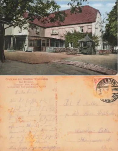 Cossebaude Dresden Restaurant Gohliser Windmühle Max Heide o 1917