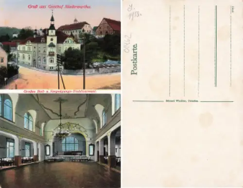 Niederwartha Dresden Gasthof * 1915