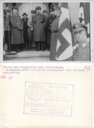 Dölzschen Dresden Begerburg Weihe zum Parteiheim der NSDAP Pressefoto Koch um 1935