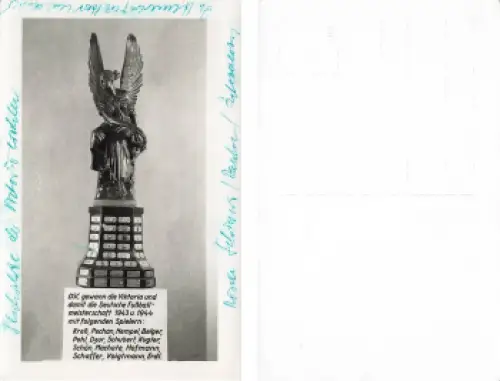 Dresdner Sportclub DSC Deutsche Fußballmeisterschaft 1943/1944 Viktoria mit Aufstellung