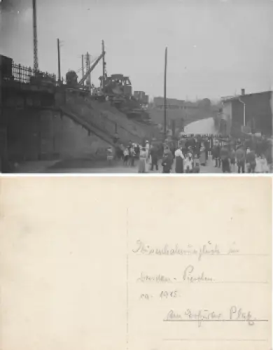 Pieschen Dresden Eisnbahnunglück am Erfurter Platz 1915