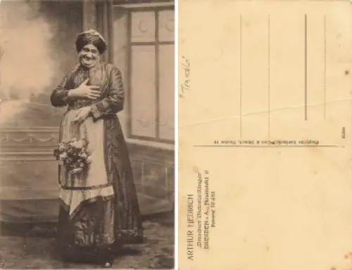Travestie Arthur Hedrich Dresdner Victoria Sänger * um 1920