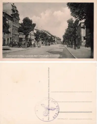 Zuckmantel Altvatergebirge Adolf Hitler Strasse Feldpoststempel Landesschützen Btl. 559