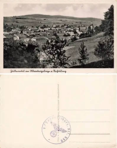 Zuckmantel Altvatergebirge Feldpoststempel 5. Landesschützen Btl. 559