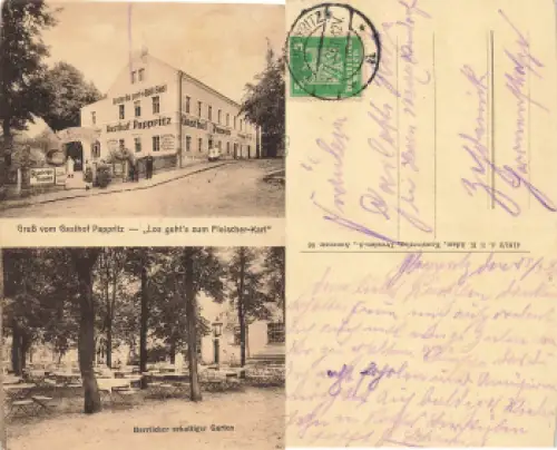 Pappritz Dresden Gasthof o 1926