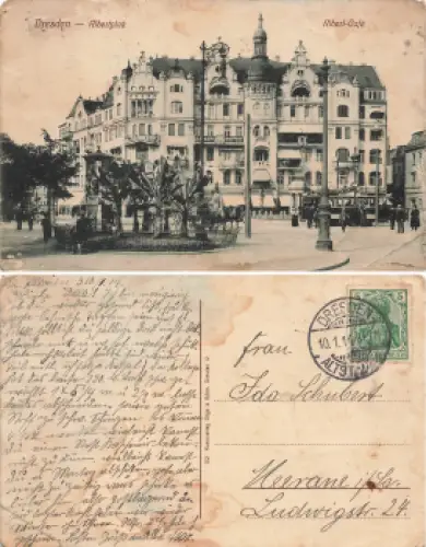 Dresden Neustadt Albertplatz Albert Cafe o 1914