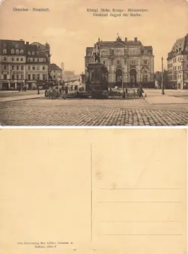 Dresden Neustädter Markt Kriegs-Ministerium Cafe Moltke * um 1910