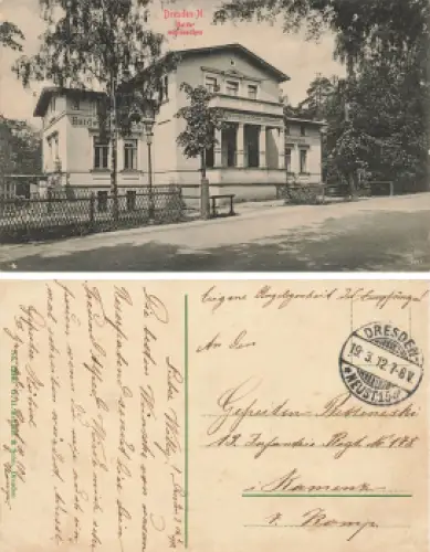 Dresden Neustadt Haideschlösschen Fischhausstraße 5 o 1912