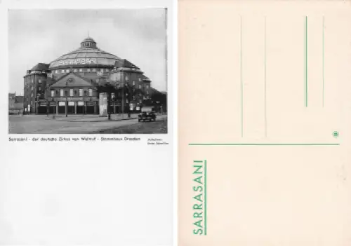Dresden Neustadt Zirkus Sarrasani Stamhaus * um 1930