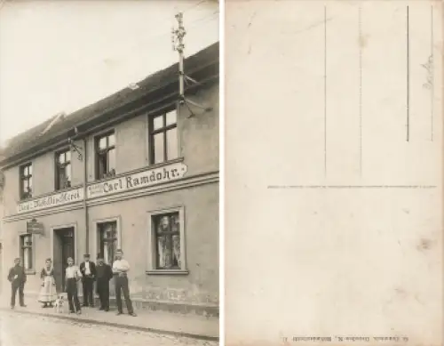 Dresden Bau- & Möbeltischlerei Carl Ramdohr Echtfoto um 1910