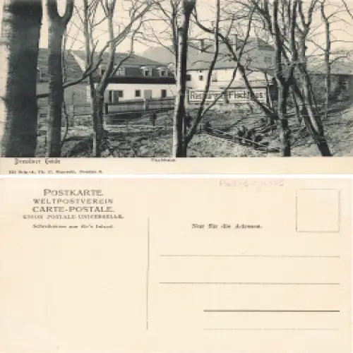 Radeberger Vorstadt Dresden Restaurant Fischhaus * um 1910