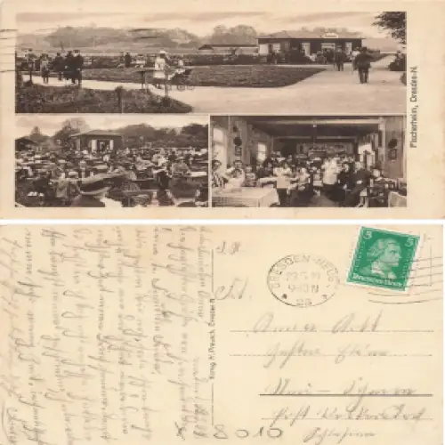 Radeberger Vorstadt Dresden Restaurant Fischheim Erlenweg o 1927