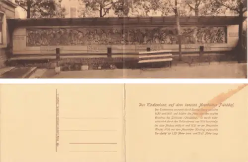 Dresden Neustadt Friedhof Der Todtentanz * um 1920 2er Klappkarte