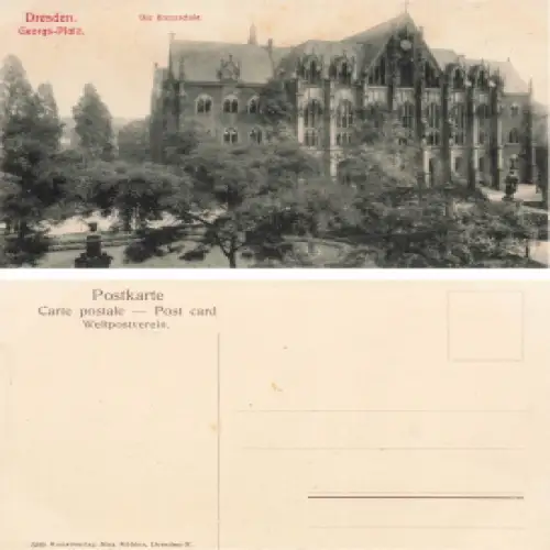 Dresden Georg Platz 6 Kreuzschule * um 1910