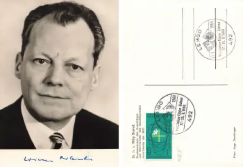 Dr. h. c. Willy Brandt Bundeskanzler SPD Politiker o 1968