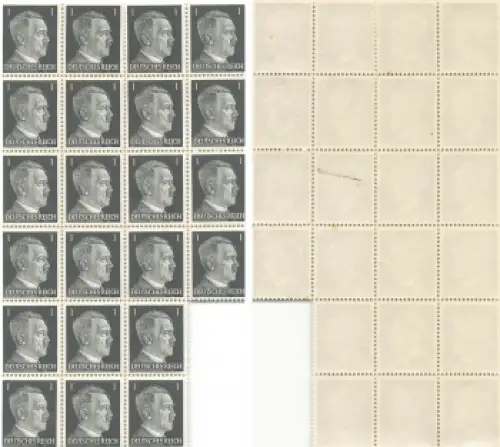 Deutsches Reich Michel 781 Adolf Hitler Bogenteil **