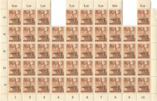 Deutsches Reich Michel 850 Arbeitsdienst RAD Schalterbogenteil **1943