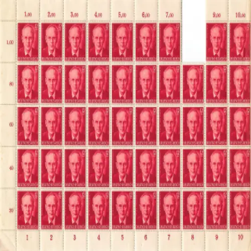 Deutsches Reich Michel 856 Peter Rosegger Schalterbogenteil **1943