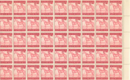 Deutsches Reich Michel 858 Galopprennen Grosser Preis von Wien Schalterbogenteil **1943