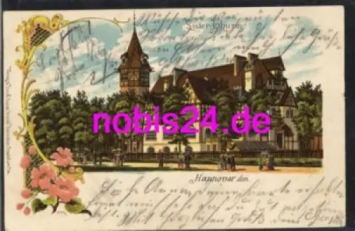 Hannover Gasthof "Lister Thurm" Litho o 24.9.1904