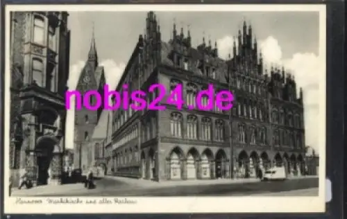 Hannover Marktkirche Rathaus o 27.3.1952