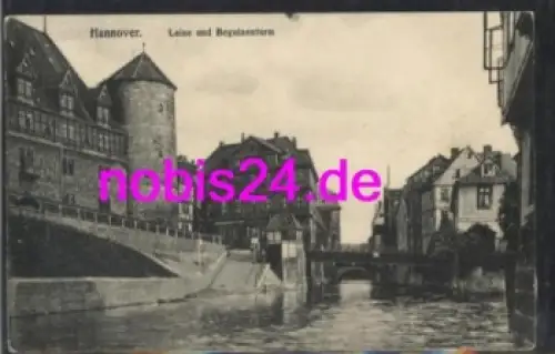 Hannover Leine und Beguinenturm o 8.8.1910