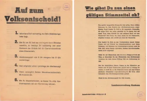 Wahlwerbung zum Volksentscheid 1946 Enteignung in der SBZ A5