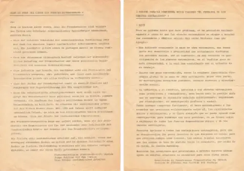 Fortschrittliche Studentenschaft Zürich Handzettel um 1950