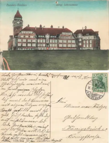 Strehlen Dresden Königliches Lehrer Seminar o 1910