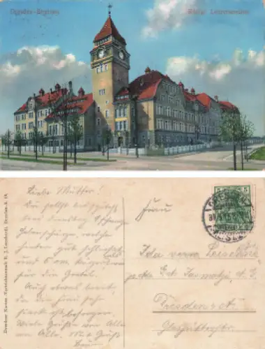 Strehlen Dresden Königliches Lehrer Seminar o 1915