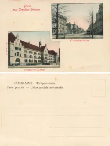 Striesen Dresden Eisenacherstrasse Freimaurer Institut * um 1900