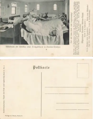 Striesen Dresden Großgärtnerei Schlafraum der Gehilfen * um 1910