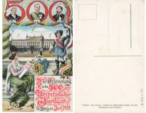 Leipzig 500 Jahre Universität 1909