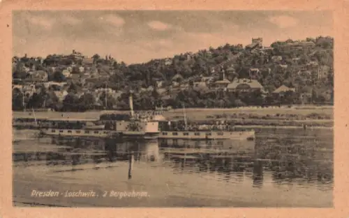 Elbdampfer Karlsbad vor Dresden Loschwitz * um 1946