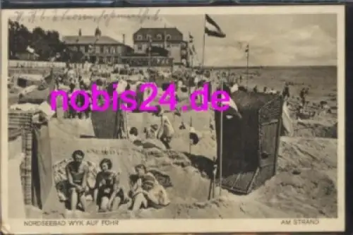 25938 Wyk auf Föhr Am Strand Bademode o 5.8.1930