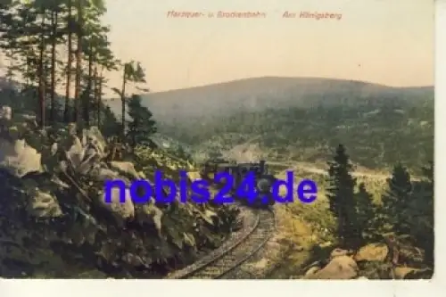 Brockenbahn am Königsberg o 1912