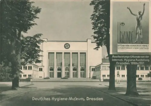 Dresden Deutsches Hygiene Museum mit Hakenkreuz * um 1934