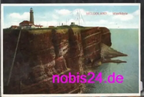 27498 Helgoland Westküste Leuchtturm *ca.1920