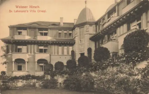 Weisser Hirsch Dresden Dr. Lahmanns Sanatorium Villa Urvasi * um 1920