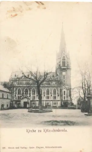 01445 Kötzschenbroda Radebeul Kirche * um 1900
