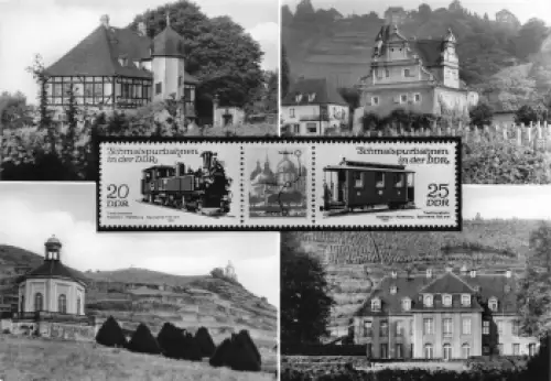 01445 Lößnitz Radebeul Schmalspurbahn * 1986