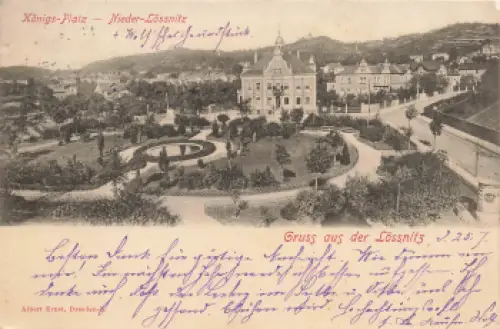 01445 Niederlößnitz Radebeul Königsplatz o 1901