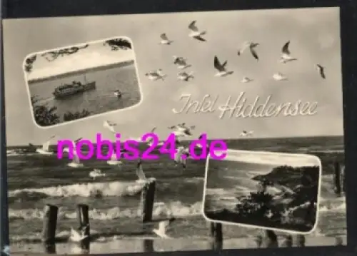 18565 Hiddensee Mehrbildkarte Schiff o 1971