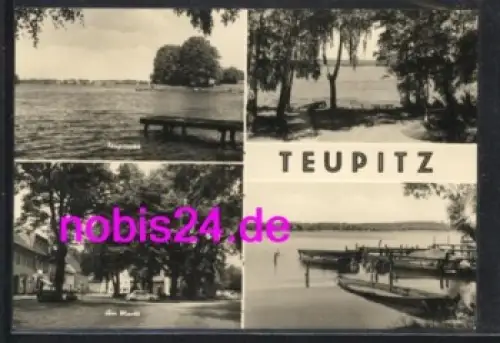 15755 Teupitz Mehrbildkarte See Markt Auto o 10.7.1981