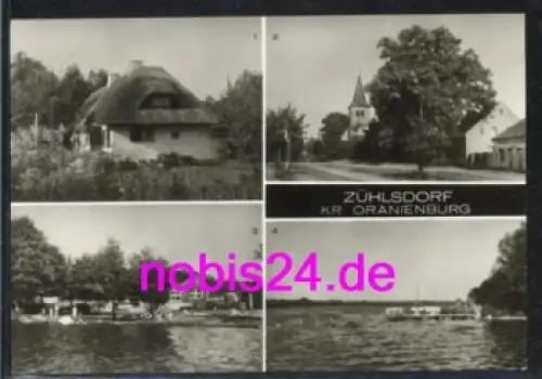 16515 Zühlsdorf Mehrbildkarte Kirche Anglerheim o 29.7.1981