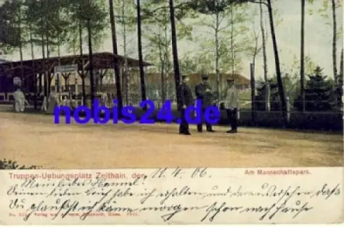 01619 Zeithain Truppenübungsplatz Militär o 1908