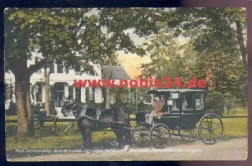 Postkutsche Post Commanding Quaters and Carriage Vancouver Barracks Washington o 1913