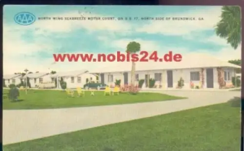 Georgia North Wing Seabreeze Motor Court on US 17 North Side of Brunswick o 19.3.1957