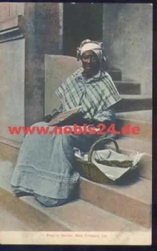 Louisiana  new Orleans Pralinenverkäuferin Praline Seller *ca. 1905